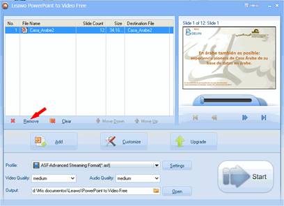Imagen ilustrativa: pantalla inicial e indicador de borrado de archivo