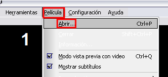 Ventana de cargar película