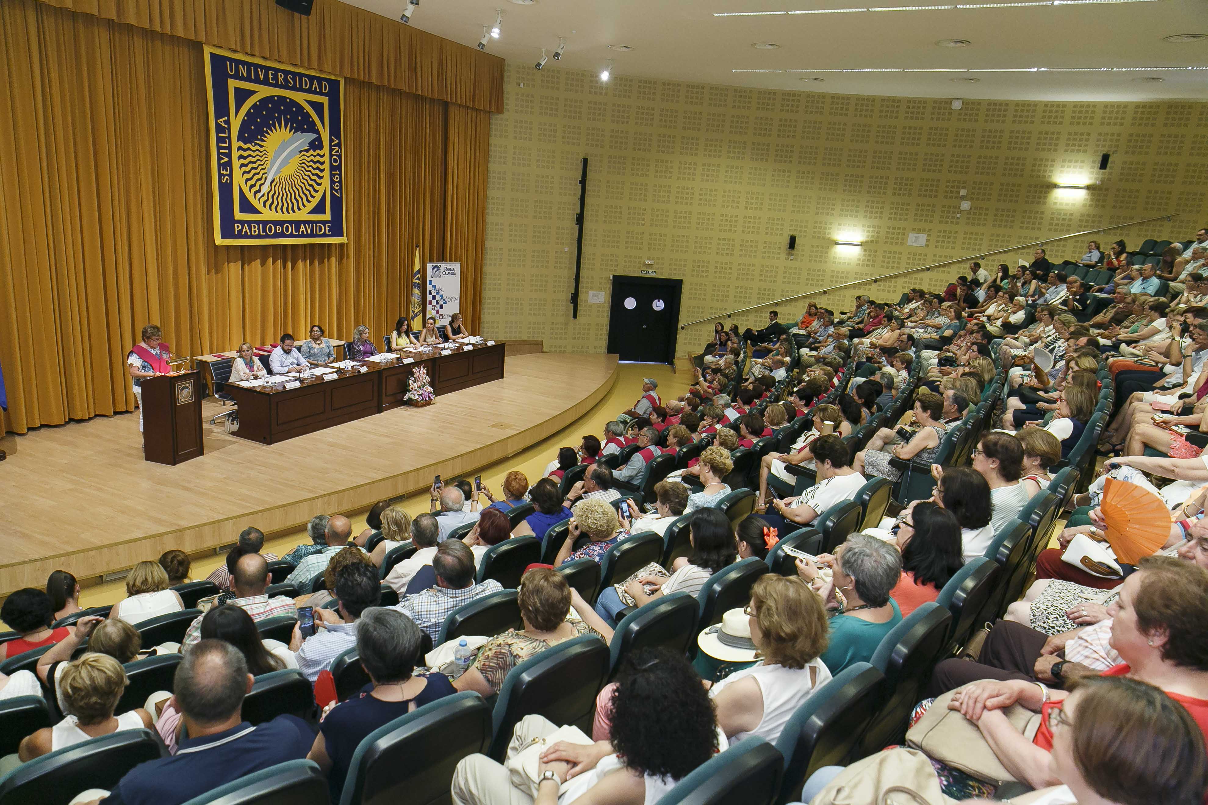 Acto de Clausura del Programa ¿Aula Abierta de Mayores¿ de la UPO, en el que han participado 790 estudiantes