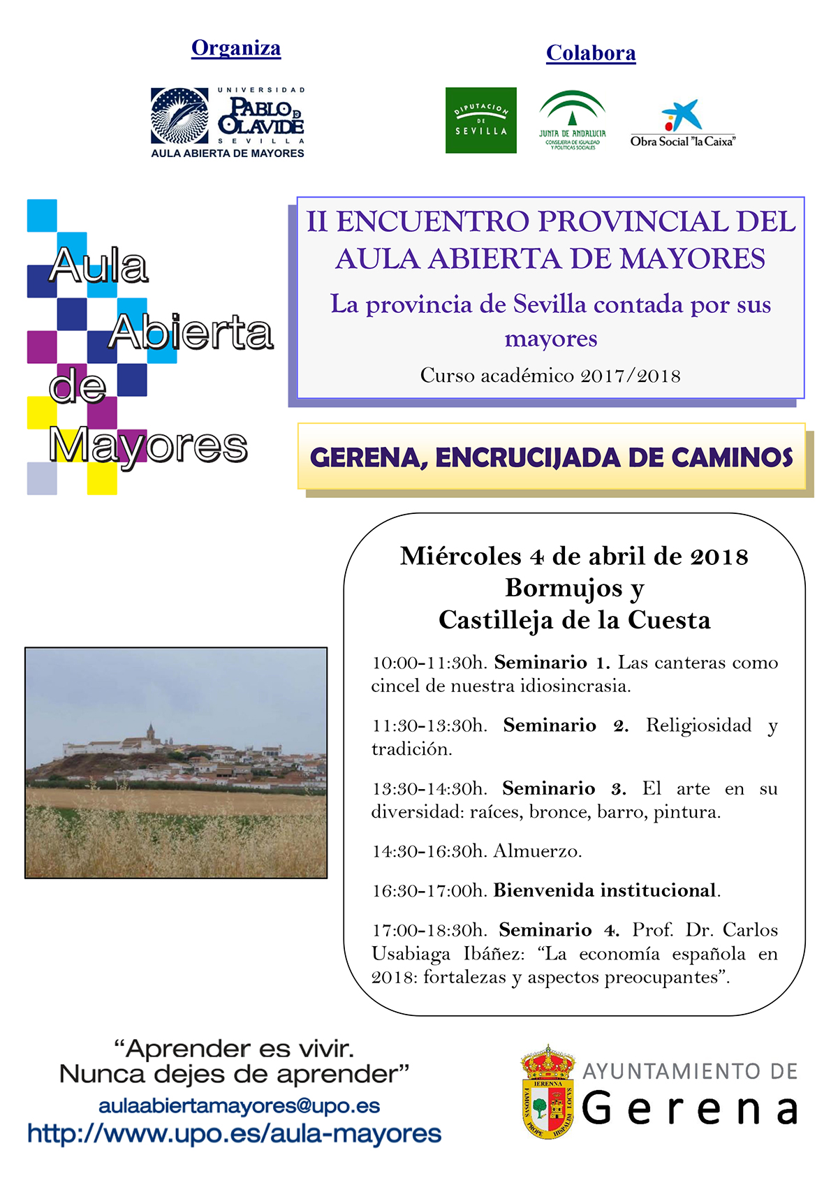 Los mayores de los municipios de Bormujos y Castilleja de la Cuesta visitan Gerena