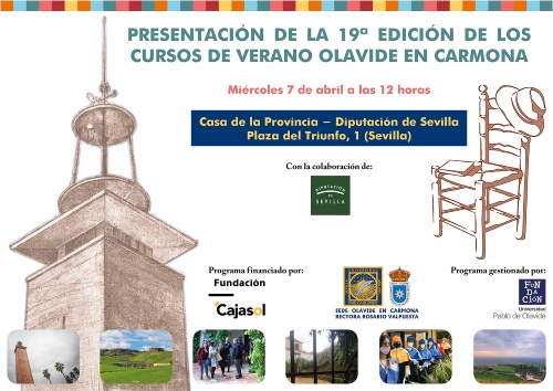 Presentación de la 19ª edición de Cursos de Verano Olavide en Carmona