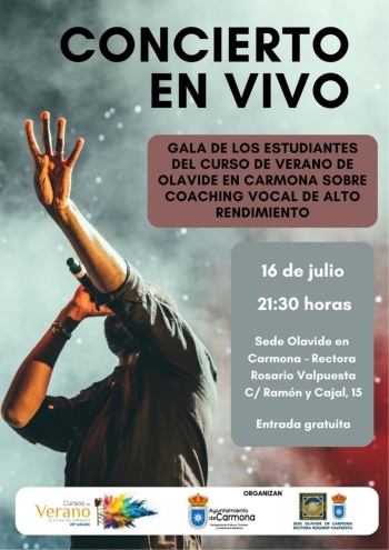 Concierto curso canto 2026