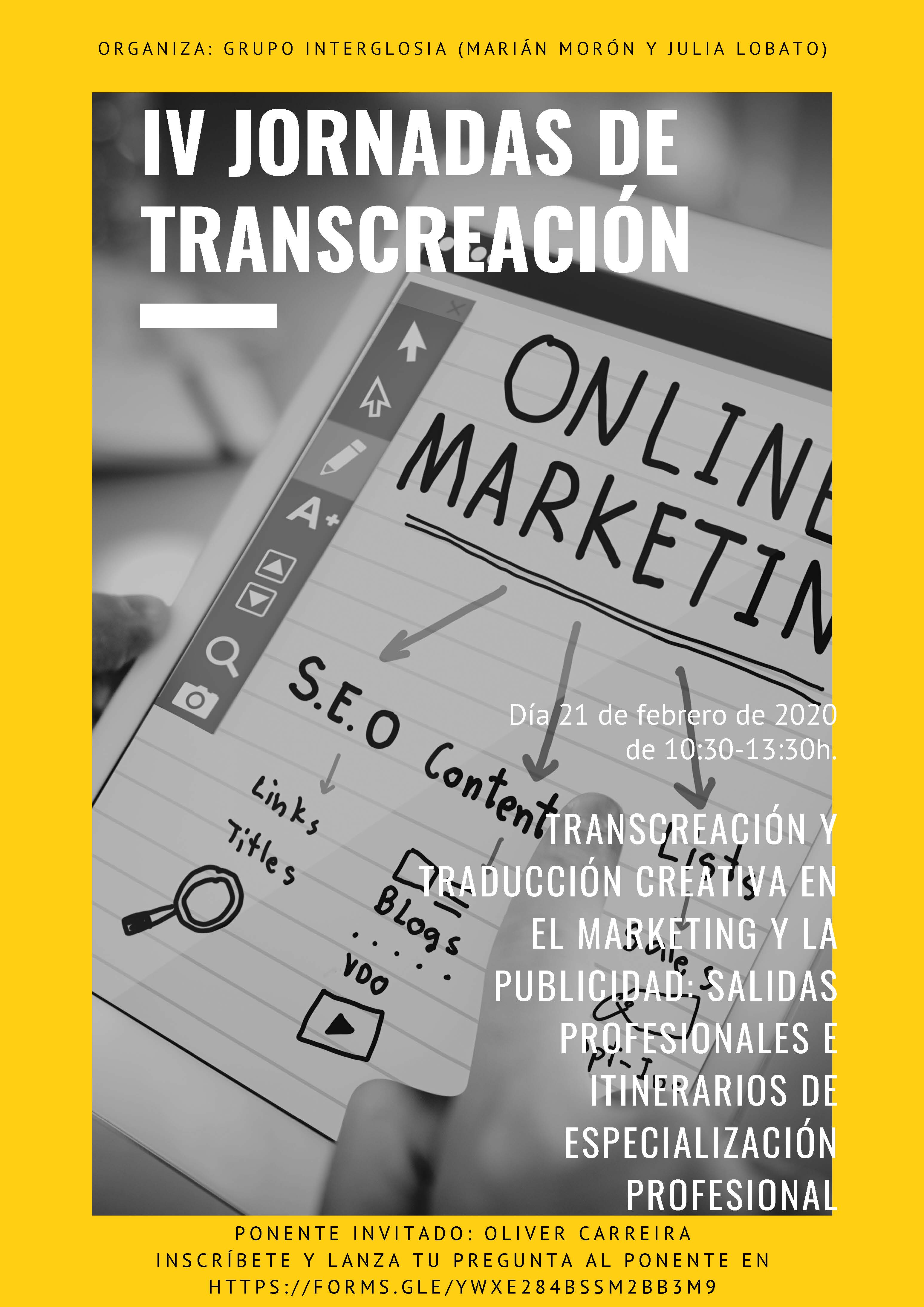 IV Jornadas de transcreacion_Cartel