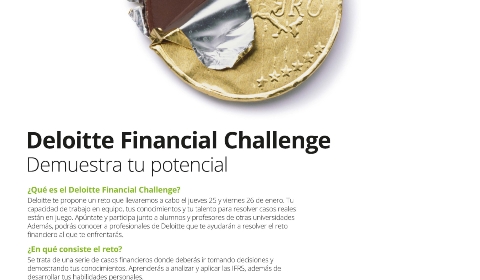 Deloitte Financial Challenge 25-26 enero 2018