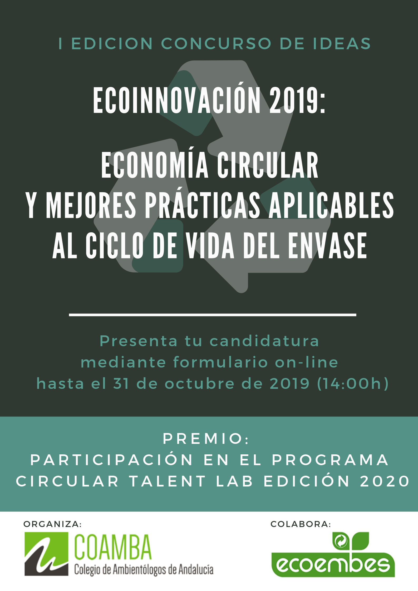 Cartel_I CONCURSO IDEAS ECOINNOVACIÓN 2019