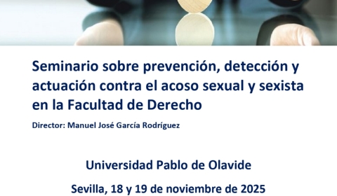 Cartel Seminario Acoso Sexual_Facultad Derecho UPO