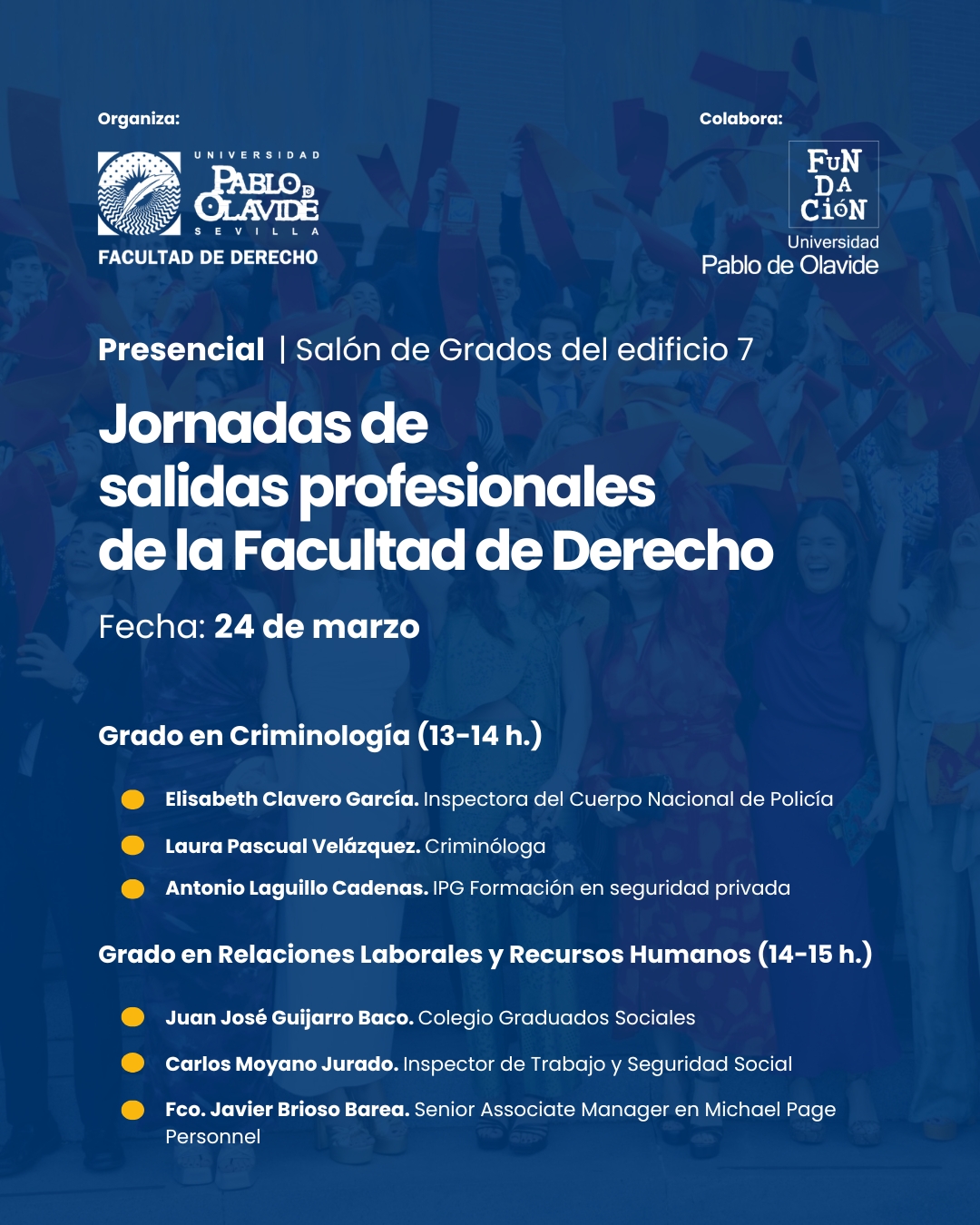 Mesa Grados Criminología y RR.LL y RR.HH