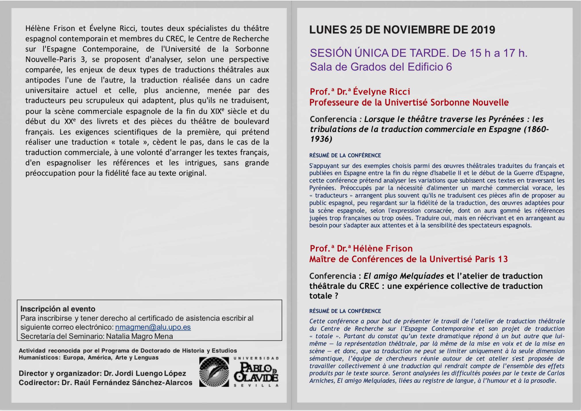 De¿pliant. II Seminario Internacional de Traduccio¿n Literaria en el Hispanismo france¿s (1)_Página_2