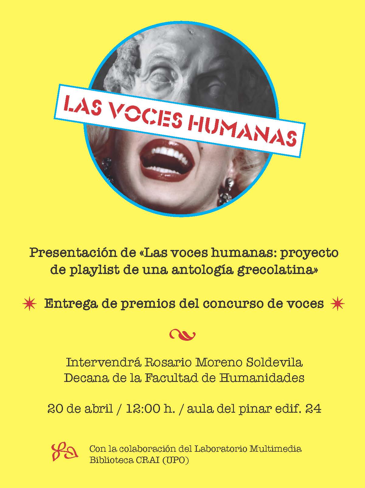El proyecto "Las voces humanas" se presenta el 20 de abril