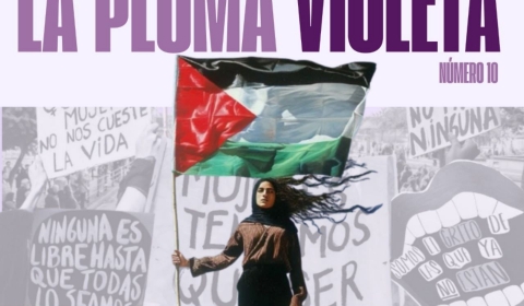 Cartel Pluma Violeta 10