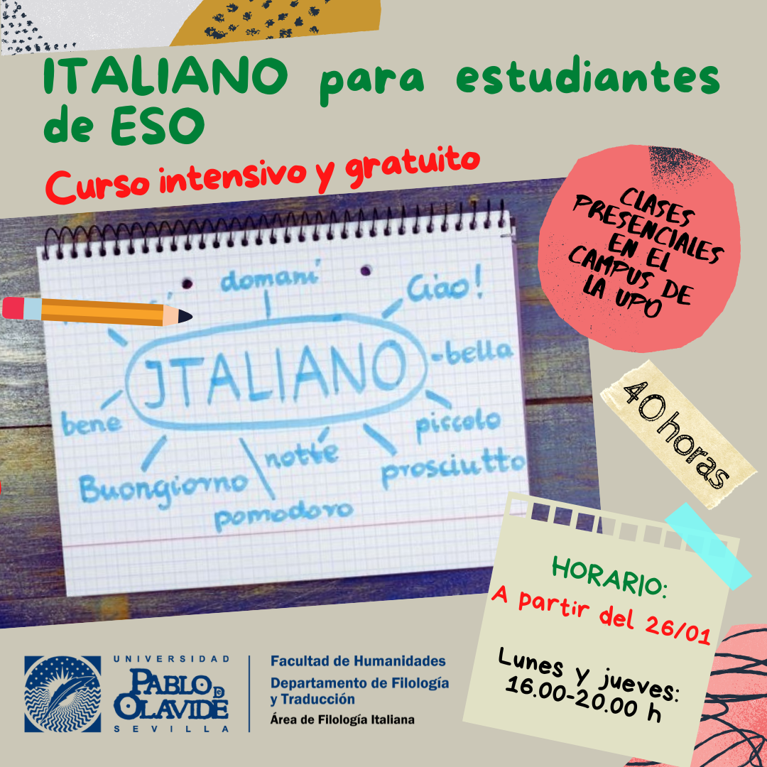 Cartel curso italiano 2026