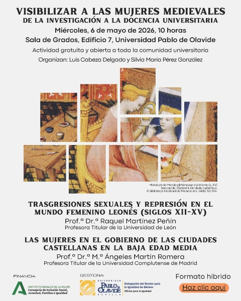 Cartel seminario mujeres medievales abril 26