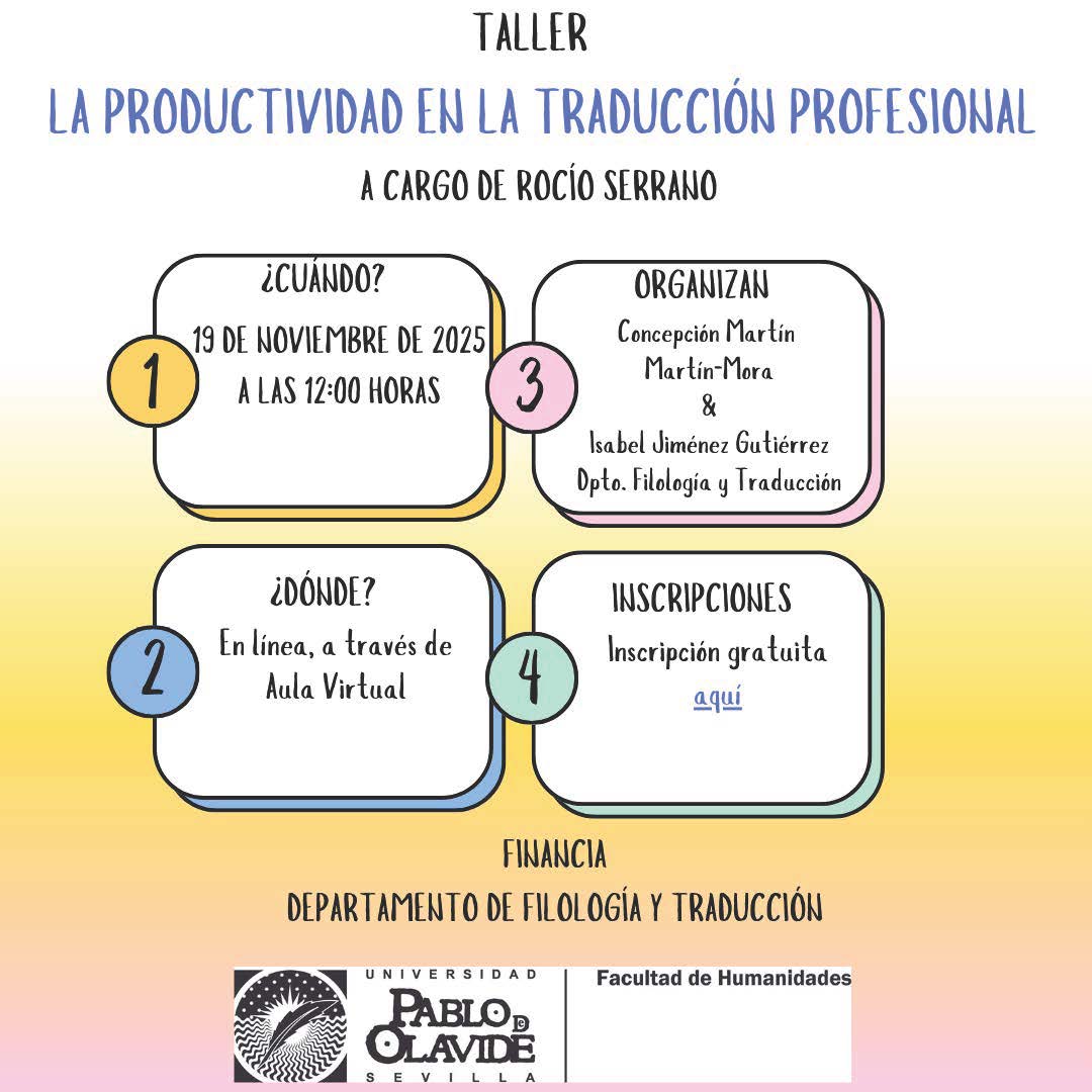 Cartel taller productividad