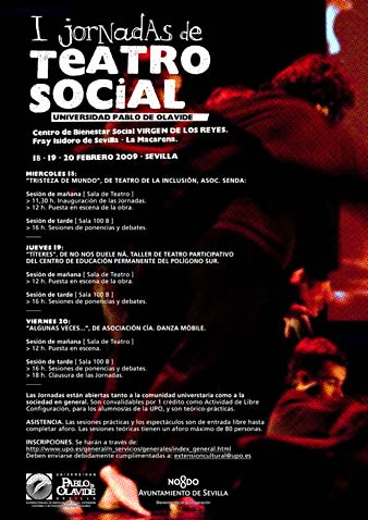 cartel de las jornadas de Teatro Social