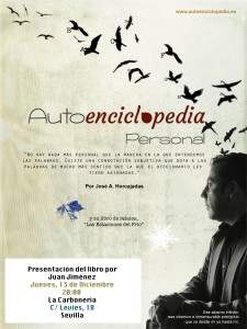Cartel de la presentación del libro de José A. Horcajadas