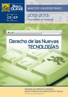 cartel Máster Universitario en Derecho de las Nuevas Tecnologías