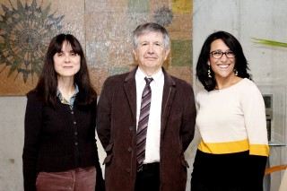 En la foto, los autores del estudio Agnès Gruart, José María Delgado y Rocío Leal 