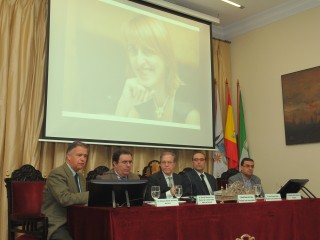 En la imagen, de izquierda a derecha, Antonio Ojeda, Vicente Guzmán, Alberto Máximo Pérez, Lucas G. Callejas y Paco Robles.
