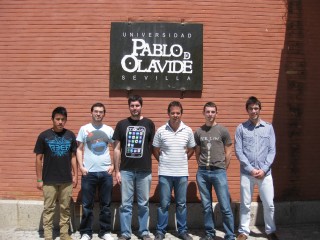 En la imagen, de izquierda a derecha, Josseph Milton, Israel León, Abel Cuevas, Domingo Savio, Ricardo Acedo y Gregorio Mármol. 