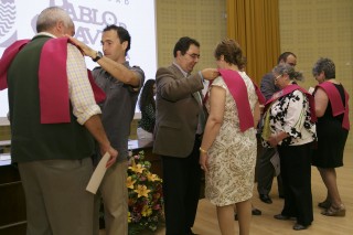 En la imagen, acto de clausura del Aula Abierta de Mayores celebrado en la UPO esta semana. 