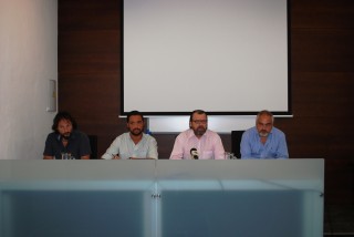 Juan Manuel Román, Ramón Gavira, Francisco Hidalgo y Ricardo Lineros