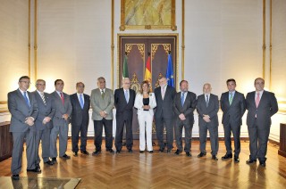 Susana Díaz ha recibido hoy a los rectores de las universidades andaluzas