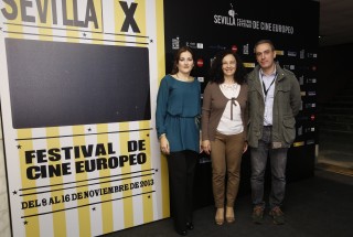 De izquierda a derecha, Estefanía Flores Acuña, Marina Sciarretta y Fabio Grassadonia.