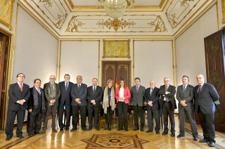 Los rectores de las diez universidades públicas andaluzas se han reunido hoy en Sevilla con la presidenta de la Junta de Andalucía, Susana Díaz