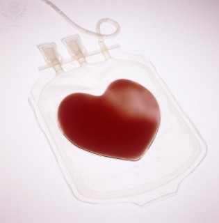 ilustración de un corazón sobre donación de sangre