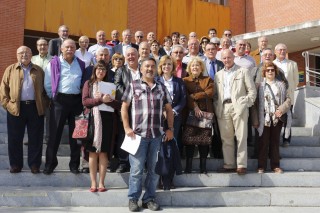 Grupo de antiguos alumnos de la promoción de 1959 a 1964, que realizaron estudios de Oficialía y Maestría Industrial en la Universidad Laboral de Sevilla