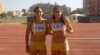 Además de la medalla de bronce lograda por Estela Guisado (derecha), Beatriz Bachero finalizó sexta en la final de 400 metros 