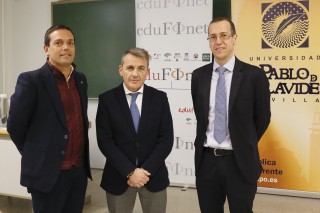 José Manuel Feria Domínguez, Rafael Romero y David Naranjo Gil.