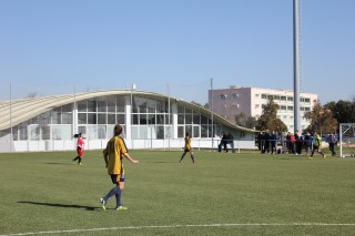 Partido de fútbol 7 femenino entre la UPO y la Universidad de Sevilla