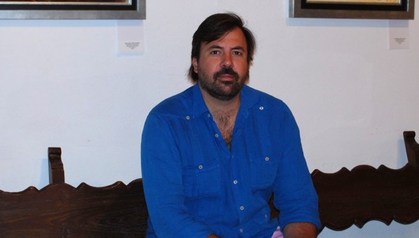 Cayetano Gómez en la sede de la UPO en Carmona