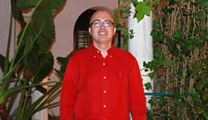 David Polo en la sede de la UPO en Carmona