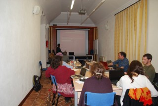 Imagen de los investigadores que participan en el workshop.