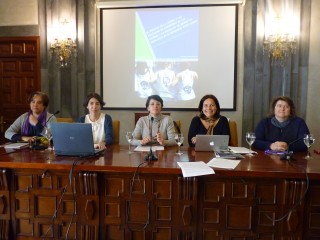 Lola Sanjuán, Paula Rodríguez, Cristina García Carrera, Lina Gálvez y Teresa García