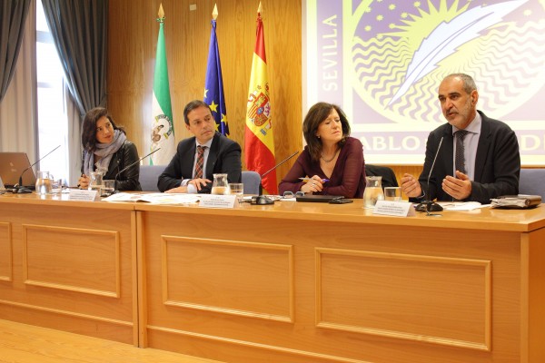 De izda a drcha: Marta Rosa Herrera, José Manuel Feria, Emilia Barroso y José Luis Sarasola