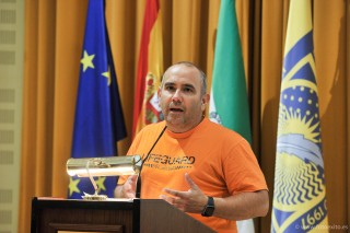 El padrino de la promoción, Manuel Blanco Fernández, cofundador de la asociación PROEM-AID