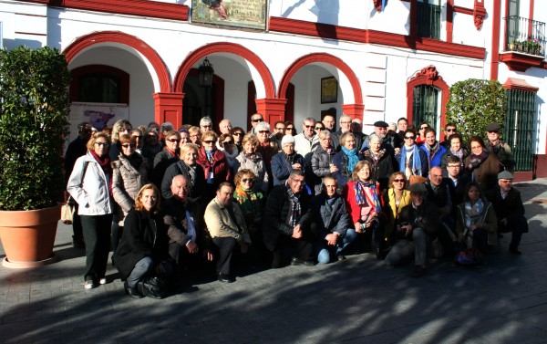 Foto de grupo de los estudiantes de la sede de Lebrija y de Gines. 