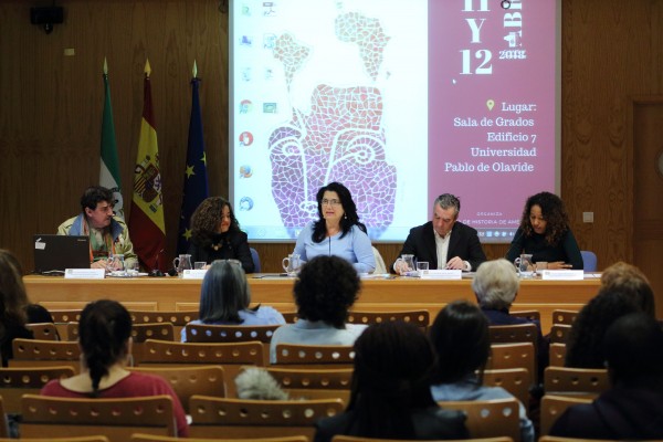 Juan Marchena, Rosario Moreno, Pilar Rodríguez, Miura y Sandra Taborda