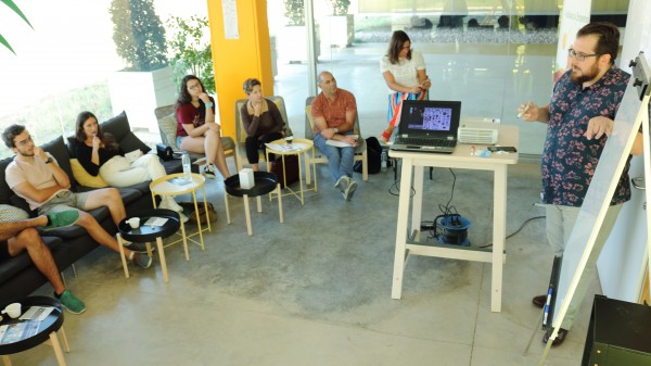 Jaime Aranda durante el coffee&talk “Construir ideas innovadoras y no morir en el intento”