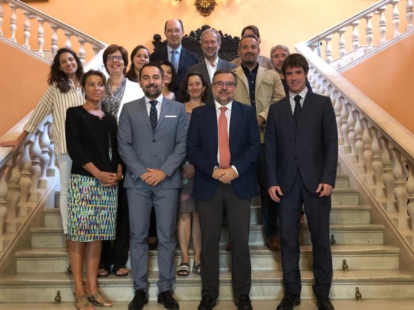 Representantes de la Junta de Andalucía, Ayuntamiento de Sevilla y la UPO inician los preparativos de ECSS Seville 2020