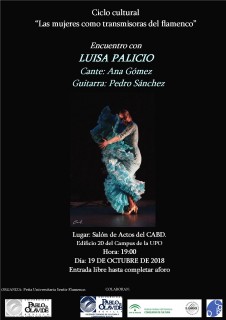 Luisa Palicio abre el ciclo  “Las mujeres como transmisoras del flamenco”