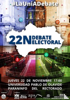 Debate electoral sobre educación y universidad: Paraninfo UPO - 22 de noviembre, 17 horas