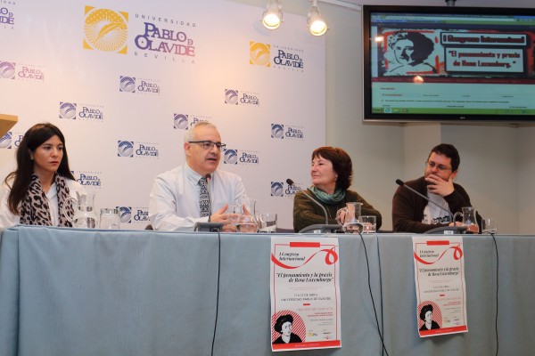 Laura Flores, Rafael Rodríguez, Paula Garvín y Joaquín Recio durante la presentación