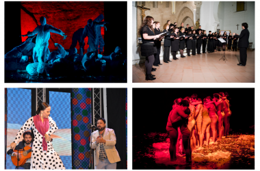 imágenes del programa Artes y Formación: flamenco, teatro, coro de la Universidad