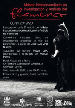acto de inauguración de la II edición del Master Interuniversitario en Investigación y Análisis del Flamenco