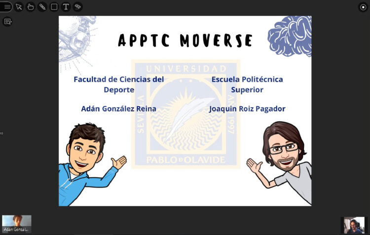 Imagen de la presentación de los TFG de Adán González y Joaquín Roiz. 