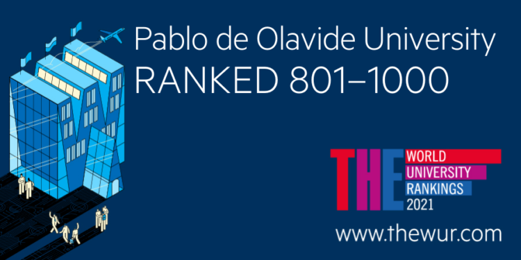 La UPO en la posición 801-1000 del World University Rankings 2021 